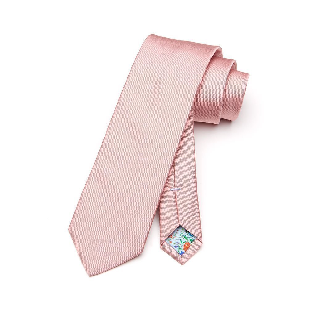 Krawatte Rose in aus 100% | Altrosa Seide XUITS